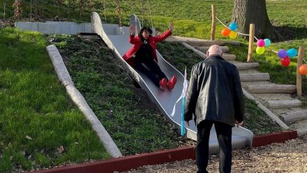 Rutsche eingeweiht – Bild