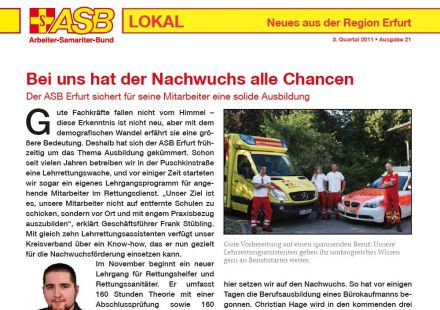 Newsletter Ausgabe 21 (01.09.2011) – Vorschau