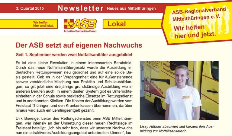 Newsletter Ausgabe 37 (01.09.2015) – Vorschau
