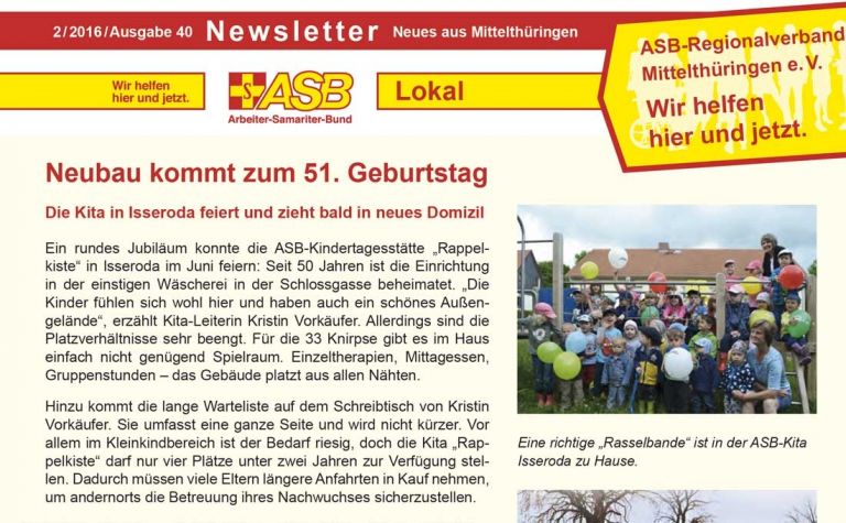 Newsletter Ausgabe 40 (09.11.2016) – Vorschau