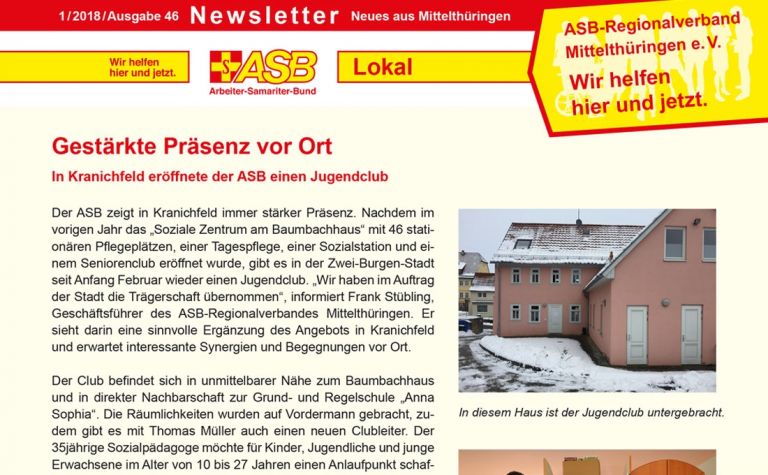 Newsletter Ausgabe 46 (03.09.2018) – Vorschau