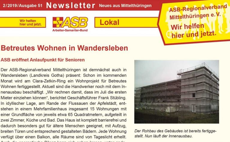 Newsletter Ausgabe 51 (01.06.2019) – Vorschau