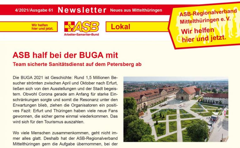 Newsletter Ausgabe 61 (05.11.2021) – Vorschau